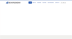 Desktop Screenshot of exadigm.com