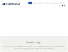Tablet Screenshot of exadigm.com